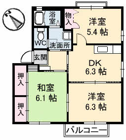 ハイツ楓　Ｂ棟 B0201号室