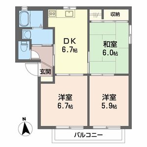 セルリアハイツ　Ａ棟 A0202号室