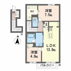 シャーメゾン　レ・フレールⅥ 201号室