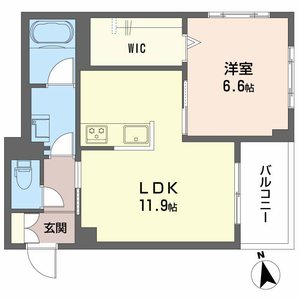ブルーハート７204号室_間取り画像