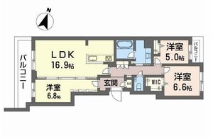 Ｂａｌｌｏｏｎｆｌｏｗｅｒ　Ｓｏｕｔｈ A0301号室