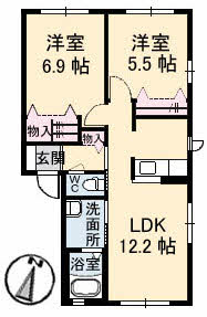 シャーメゾン馬木 A棟 A0102号-2