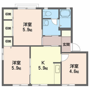 シャルマン別宮　Ⅰ棟 A0102号室
