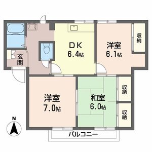 ドミール鈴蘭 B棟 B0102号-16