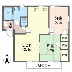 ドミール鈴蘭　Ｂ棟 B0201号室
