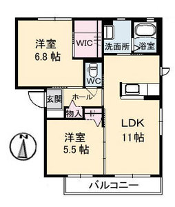 シャーメゾンフェアリー　Ⅱ棟 B0202号室
