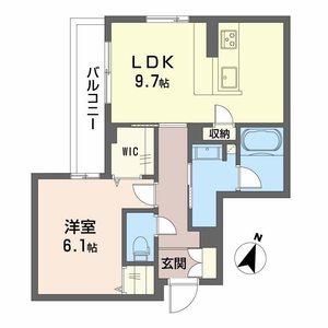 Ｂａｌｌｏｏｎｆｌｏｗｅｒ　Ｎｏｒｔｈ 00304号室