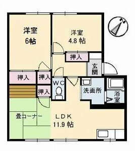 コスモタウン森岡　Ａ棟 A0101号室