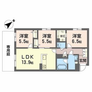 エクラージュ多治米Ⅱ A0102号室