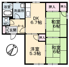 ディアス南幸　Ｃ棟 C0110号室