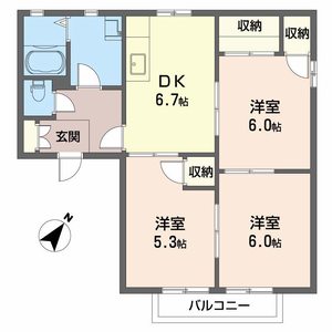 ディアス南幸　Ｃ棟 C0210号室