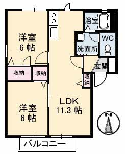 ロンクー　Ⅱ A0201号室