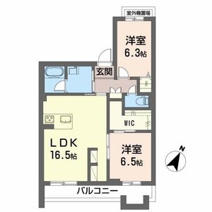 ベンベヌート 203号室
