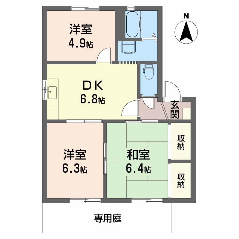 ヴェルディ白石 C棟 B0102号-16