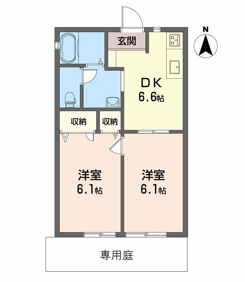 メゾン北野Ⅲ　Ｂ棟B0102-2