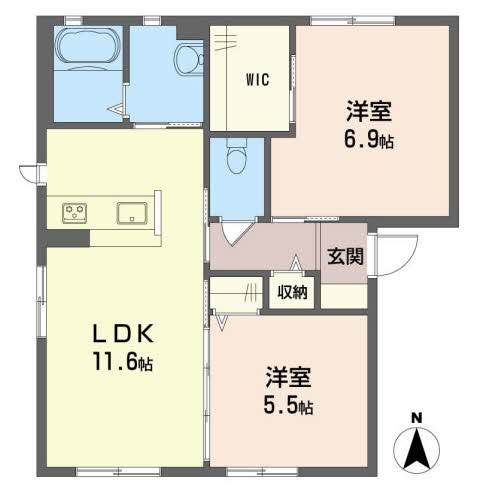 クレセオ森　Ｂ棟 B0101号-3