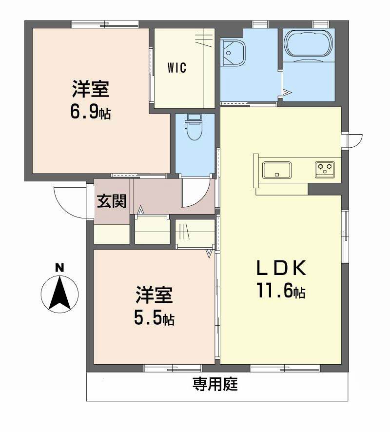 クレセオ森 B棟 B0102号-15