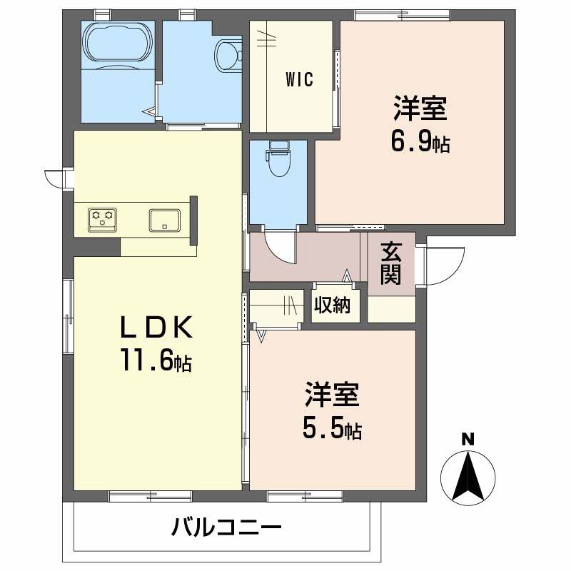 クレセオ森　Ｂ棟B0201-2