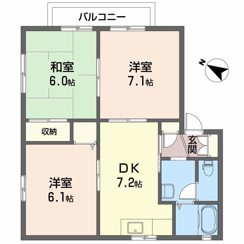 アクセスＳ．Ｋ　　Ｂ棟 B0201号-2