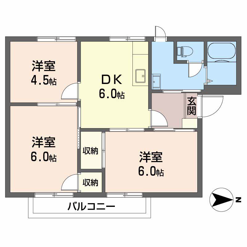 フレグランス山西　Ⅱ棟B0201-2