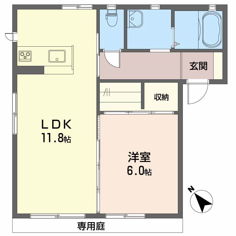 シャーメゾン中沢　Ｂ棟B0101-2