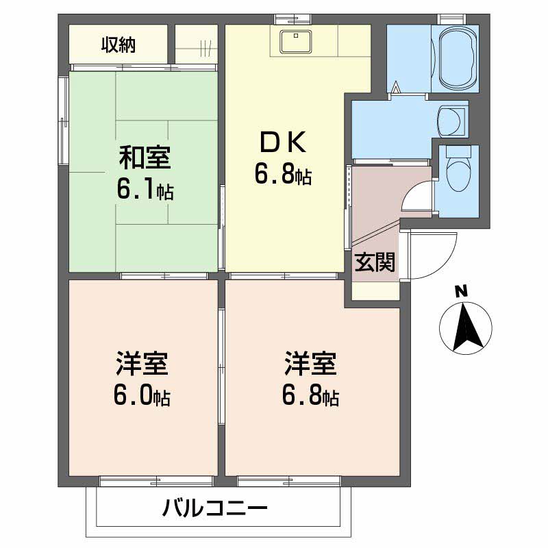 メゾン志津川　Ｂ棟B0101-2