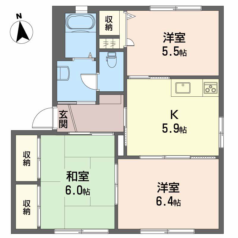 ピュア土居田　Ｂ棟 B0101号-2