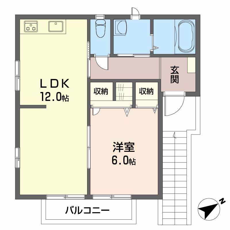 クレシエンド西垣生　Ｂ棟B0201-2