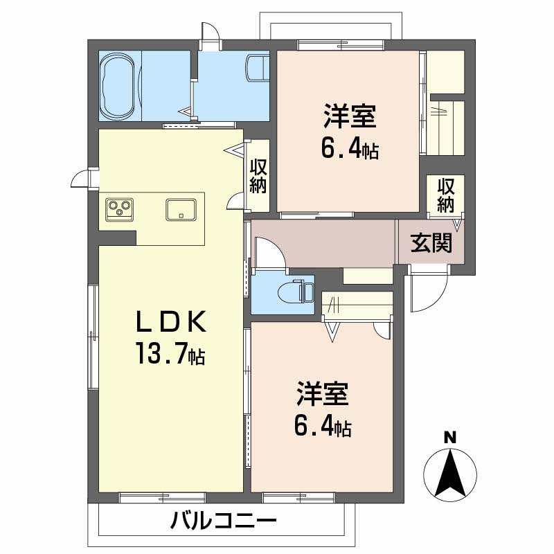 グランマスト滝の宮公園　Ａ棟A201-2