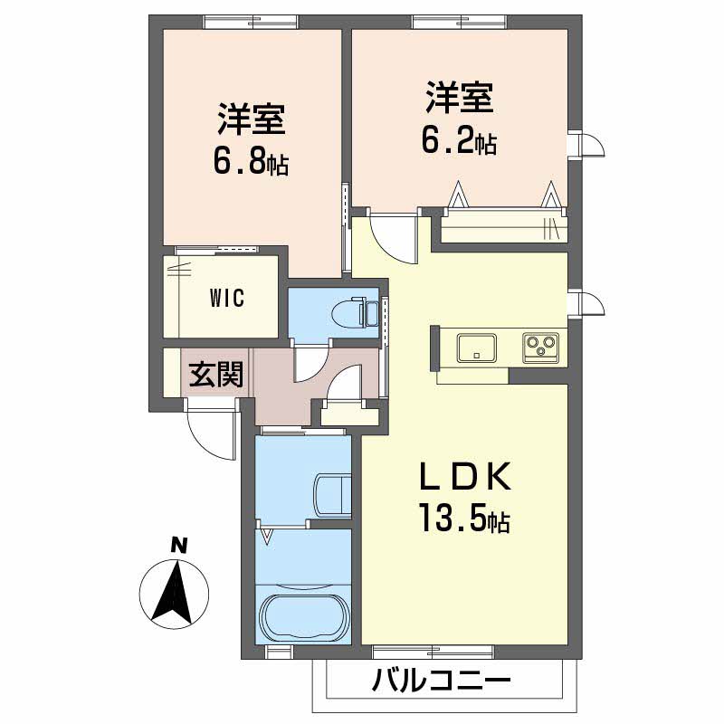 グランマスト滝の宮公園　Ｂ棟B205-2