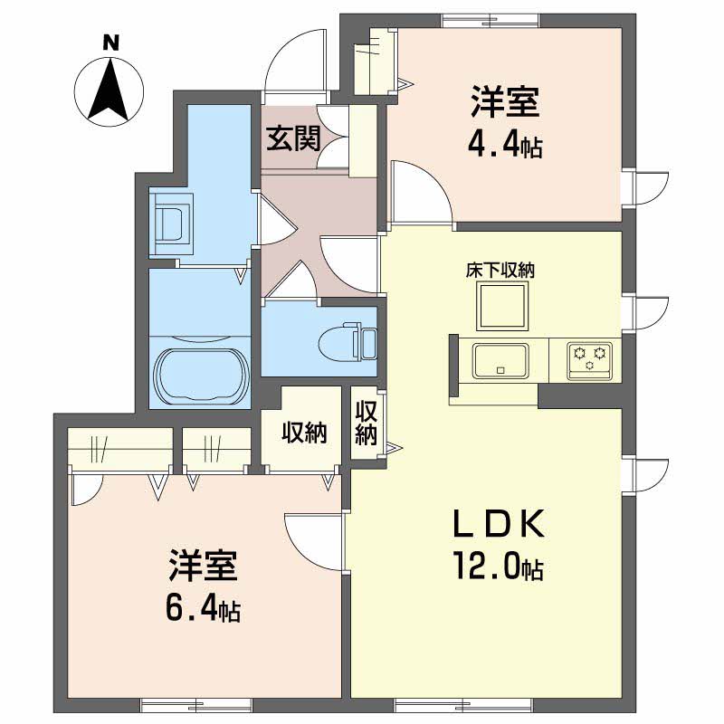 シャーメゾン南吉田　Ｂ棟B101-2