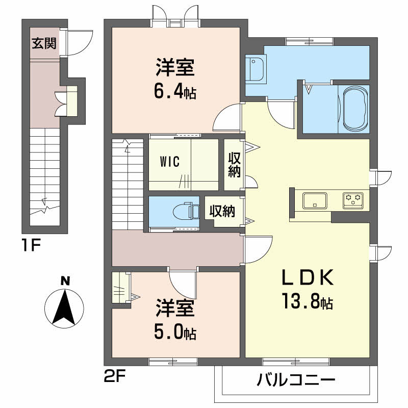シャーメゾン南吉田　Ｂ棟B201-2