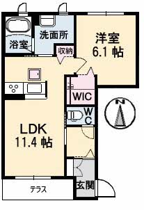 ぽてと　Ｂ棟 B0105号-4