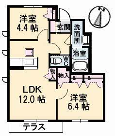 アットホームタウン原　Ａ棟 A0102号-14