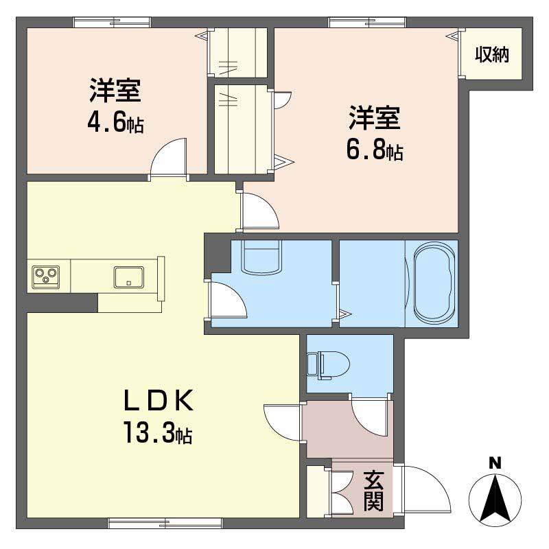 メゾン　クレール　Ａ棟A102-2