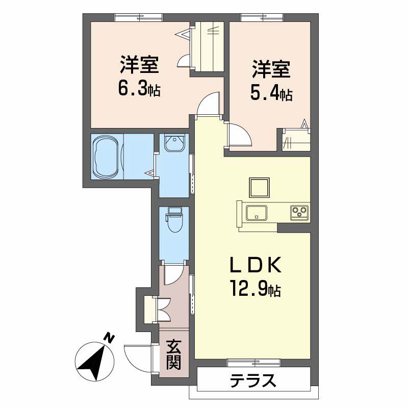 シャーメゾン小泉　Ｂ棟B0107-2