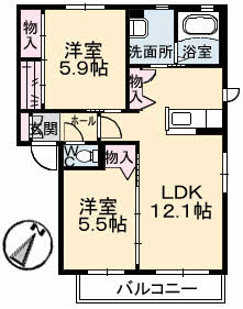 プリムヴェール　Ａ棟 A0202号-2