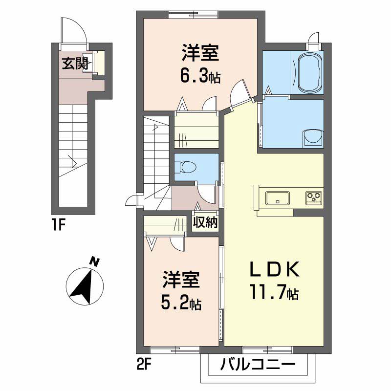 メゾン　ソレイユ A0206号-2