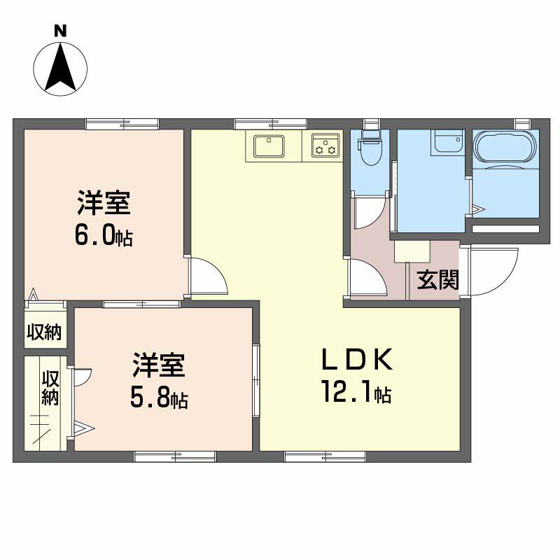 フレグランス関谷　Ａ棟A0203-1