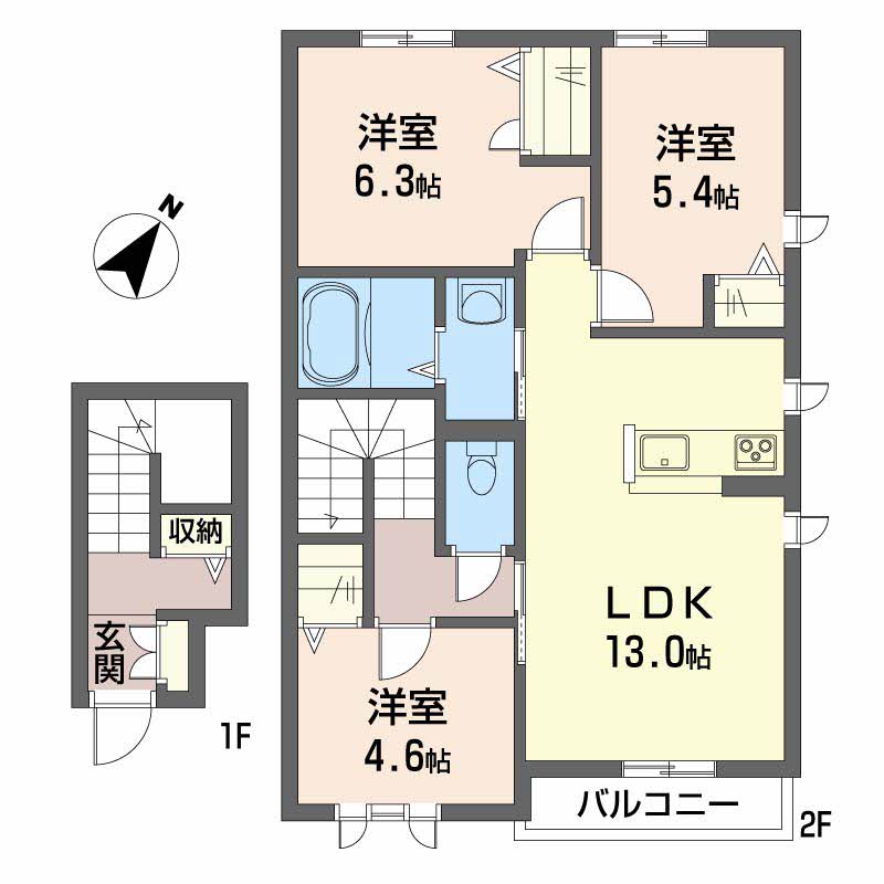 シャーメゾン中野開作　Ａ棟A0201-2