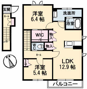 シャーメゾン空港通り　Ａ棟 A201号-2