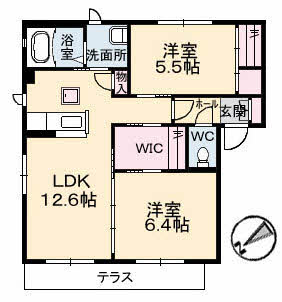 ヴィラ ローザ A0101号-2