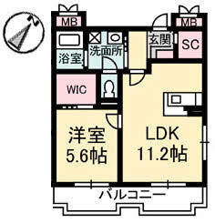 nfツインズ B棟 B301号-2