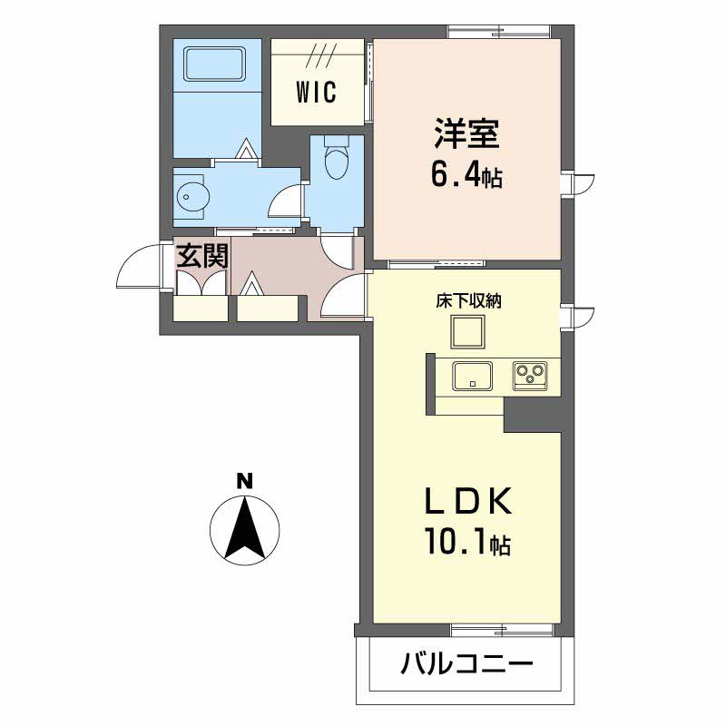 グランディール新山口　Ｃ棟C0101-2
