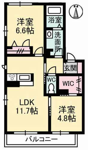 ソレアードⅡ　Ａ棟A0202-2