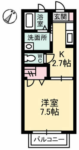 ドミール多治米　Ｂ棟B201-2