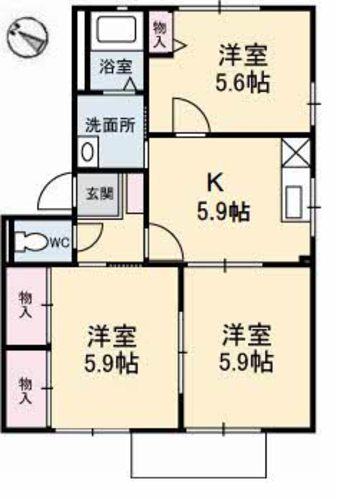 ドリームハイツ松永　Ｂ棟B0102-2