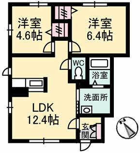 シャーメゾン本郷南　Ｂ棟 B101号-2