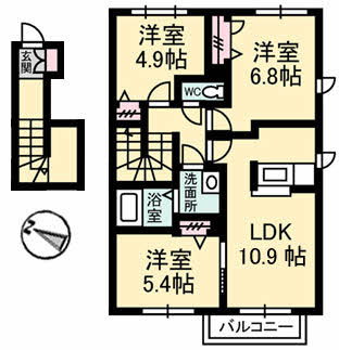 サンフラワー　Ｆ棟 F201号-2