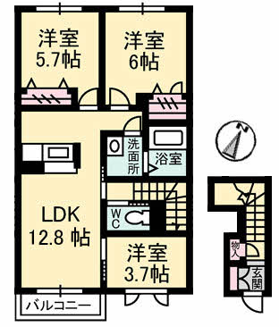 サンフラワー　Ｇ棟 G202号-14